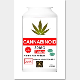 CANNABINOID PAIN RELIEVER - SAMPLE ONLY Posters and Art